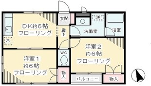 紫陽花館の物件間取画像